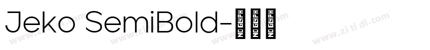 Jeko SemiBold字体转换